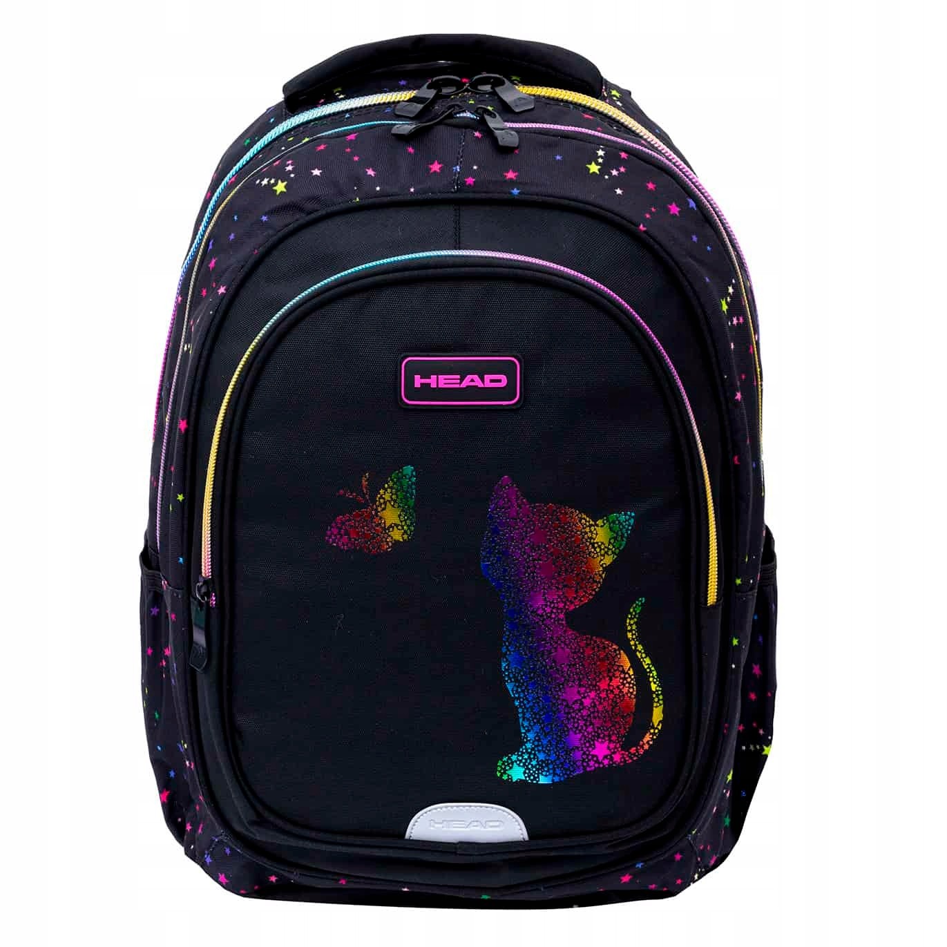 Školský batoh HEAD Golden Effect - Rainbow Kitty s Farebným Holografickým Motívom